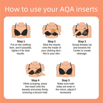 AQA™ Sticky Inserts - Instant Boost Non-Adhesive Nip Covers
