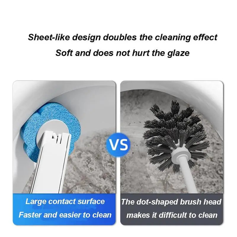 QIAWI™ Disposable Toilet Brush Set – Hygienic, Scented & Effortless Cleaning