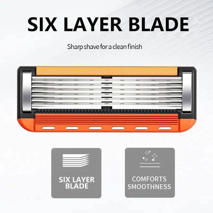 48-Piece Men's Razor Blade Set: Free Handle + Ultra Sharp Steel for Smooth Shaving