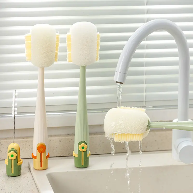 5-in-1 Multifunctional Bottle Cleaning Brush – For Cups, Lids & Kitchen Tasks