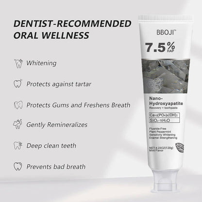 🔥 Final Day 60% OFF 🔥BBOJI™- Fluoride-Free Hydroxyapatite Toothpaste