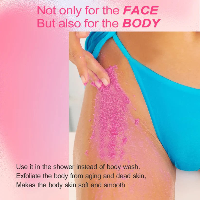 🔥 [LIMITED TIME] Pink Sugar Glow Exfoliator – Brighten & Smooth Skin (Face & Body)!