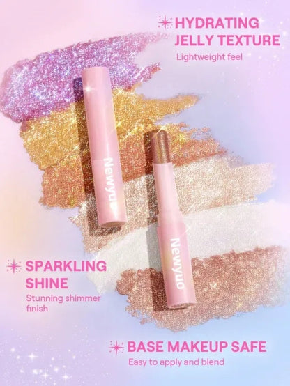 🌺Last 3 hours 85% off⏰Starlit Silver Crystal Jelly Glaze Stick – Instant 3-In-1 Glow