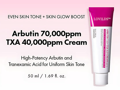 LOVILDS™ Revive Cream: Abutin 7% + Traneaxamic Acid 4%