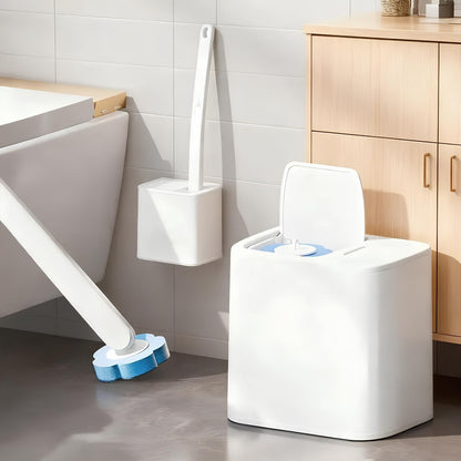QIAWI™ Disposable Toilet Brush Set – Hygienic, Scented & Effortless Cleaning