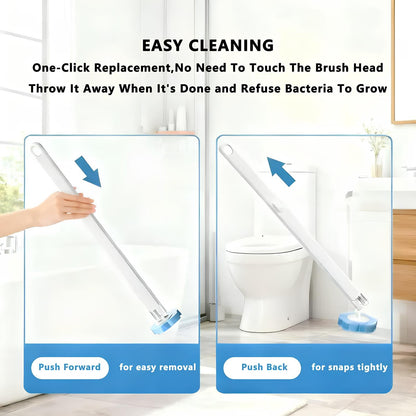 QIAWI™ Disposable Toilet Brush Set – Hygienic, Scented & Effortless Cleaning