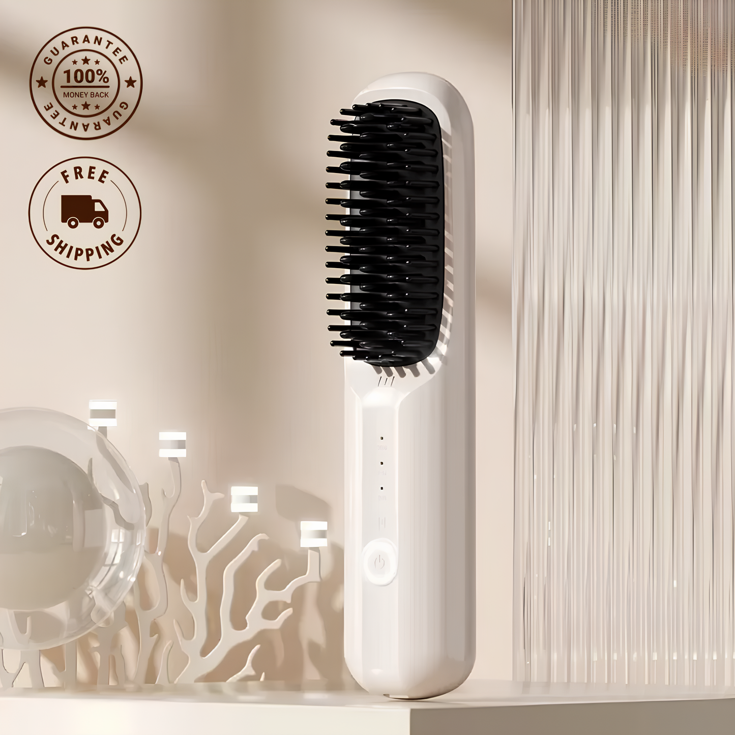 NESLEMY™Heatless Hair Brush: Salon-Level Style in Minutes, Zero Damage