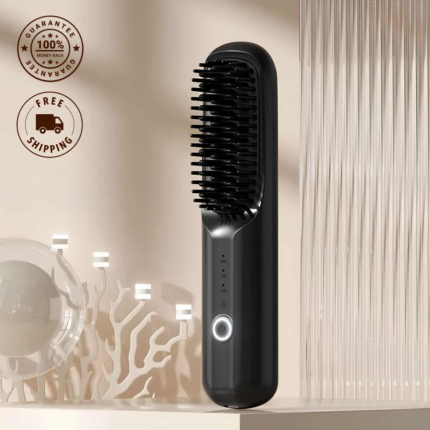 NESLEMY™Heatless Hair Brush: Salon-Level Style in Minutes, Zero Damage