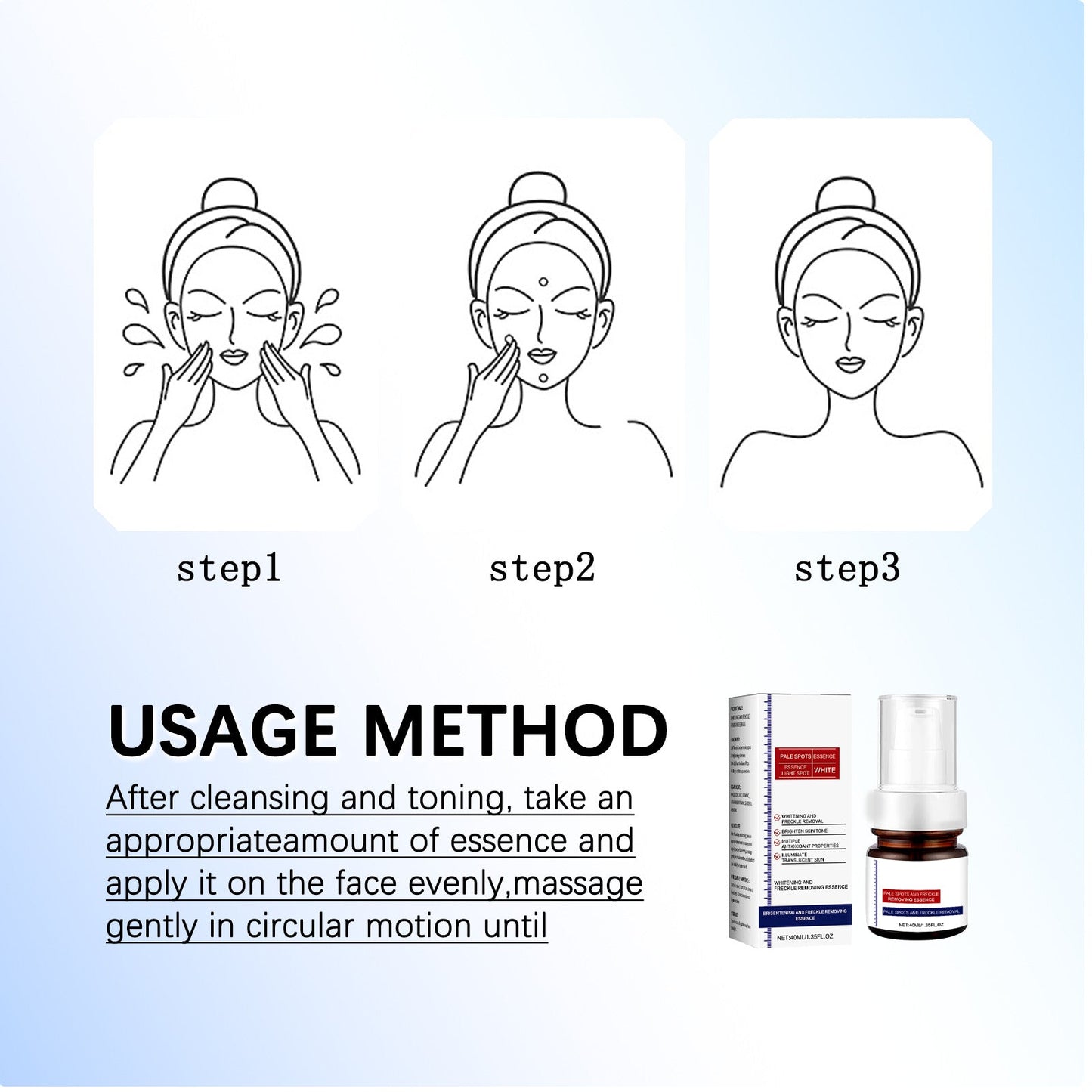 ⚡5-second brightening rescue: Dark spots disappear, blemishes fade, and skin becomes radiant! Vitamin C Whitening Freckles ESSENCE