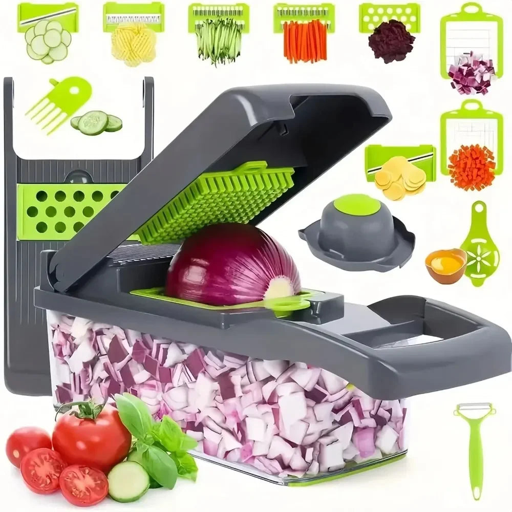 QIAWI ™ – Vegetable Chopper | Easy Veggie Slicer & Food Dicer for Fast Meal Prep