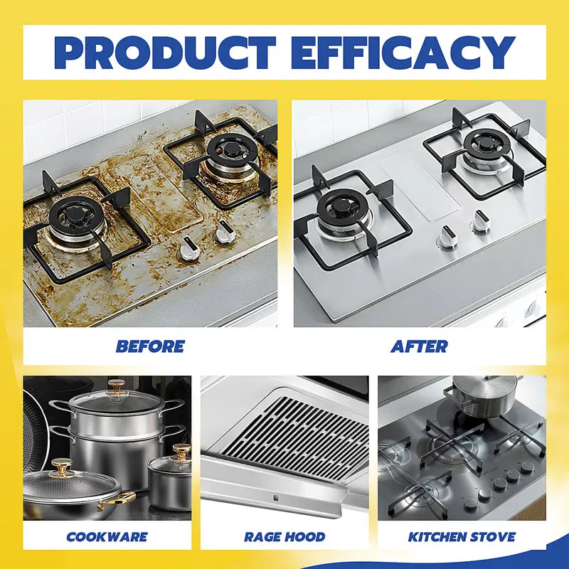 QIAWI Multi-Purpose Cleaner- Effective Multi-Purpose Cleaner with Spray Nozzle Spray for Kitchen, Household, Oven, Stove, Range Hood, Sink