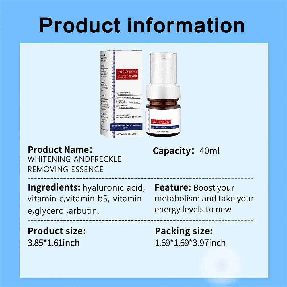 ⚡5-second brightening rescue: Dark spots disappear, blemishes fade, and skin becomes radiant! Vitamin C Whitening Freckles ESSENCE